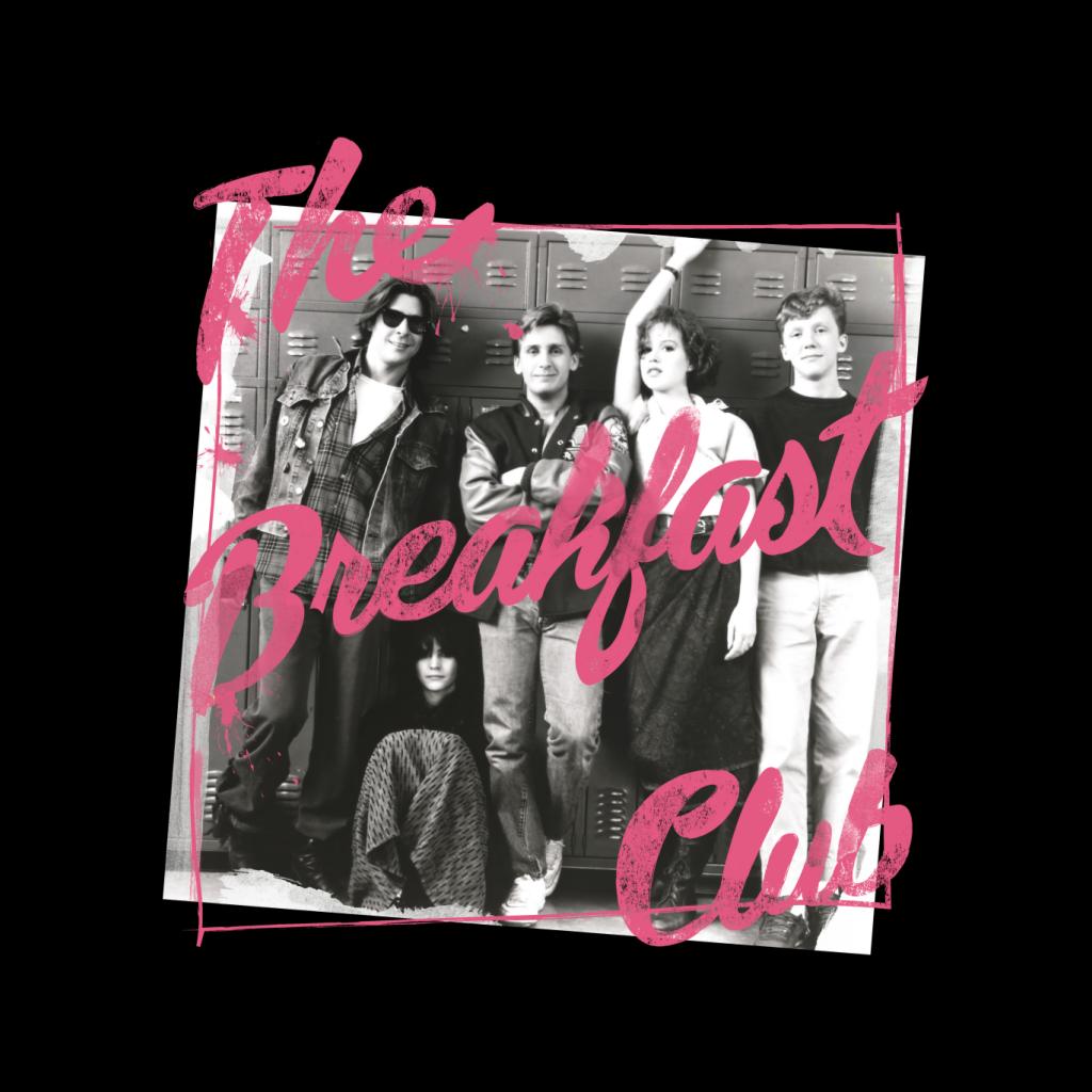 The Breakfast Club Pink Text Characters At Lockers Women's product image 2