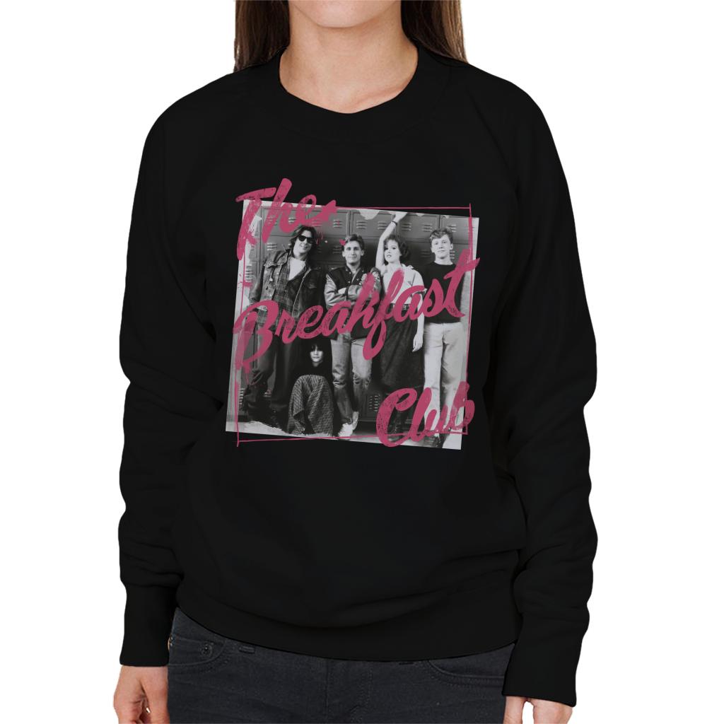 The Breakfast Club Pink Text Characters At Lockers Women's product image 1