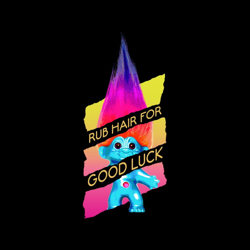 Trolls Rub Hair For Good Luck Gold Text Men's Hooded product image 2