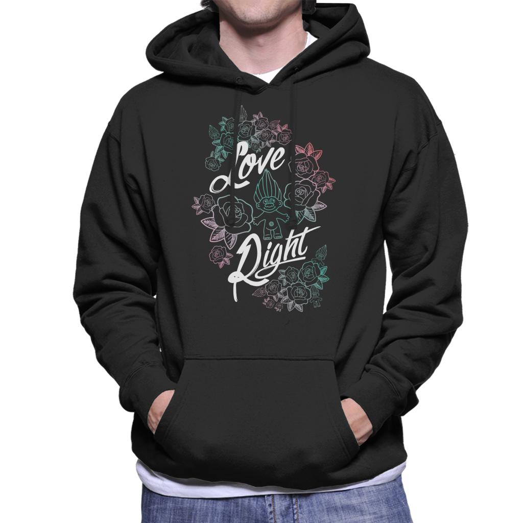 Trolls Love Right Men's Hooded Sweatshirt product image 1