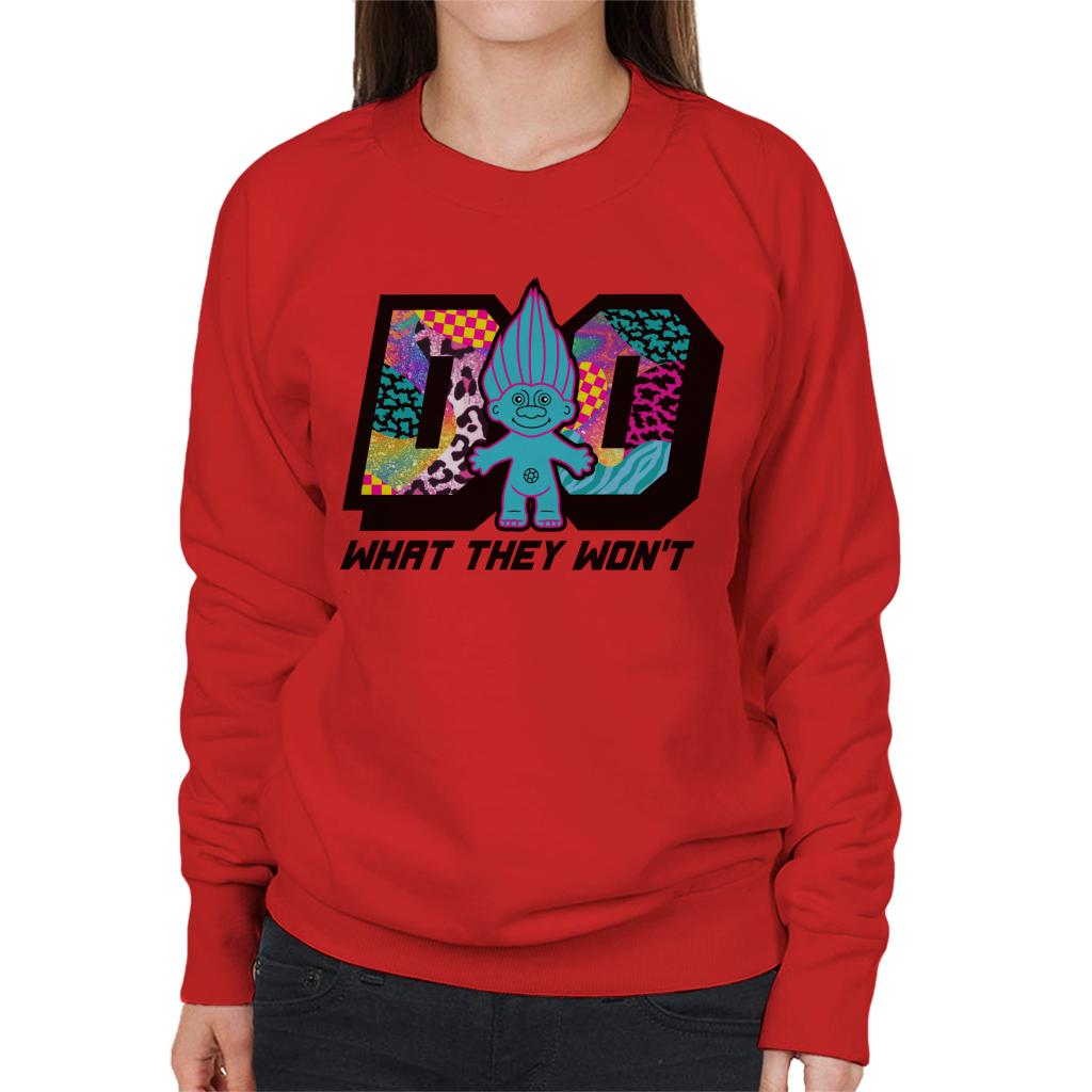 Trolls Do What They Wont Cosmic Pattern Women's Sweatshirt product image 6