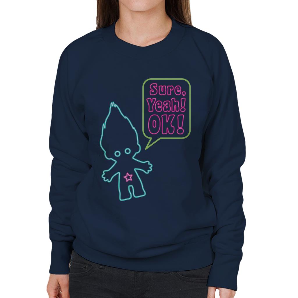 Trolls Neon Sure Yeah Ok Women's Sweatshirt product image 4