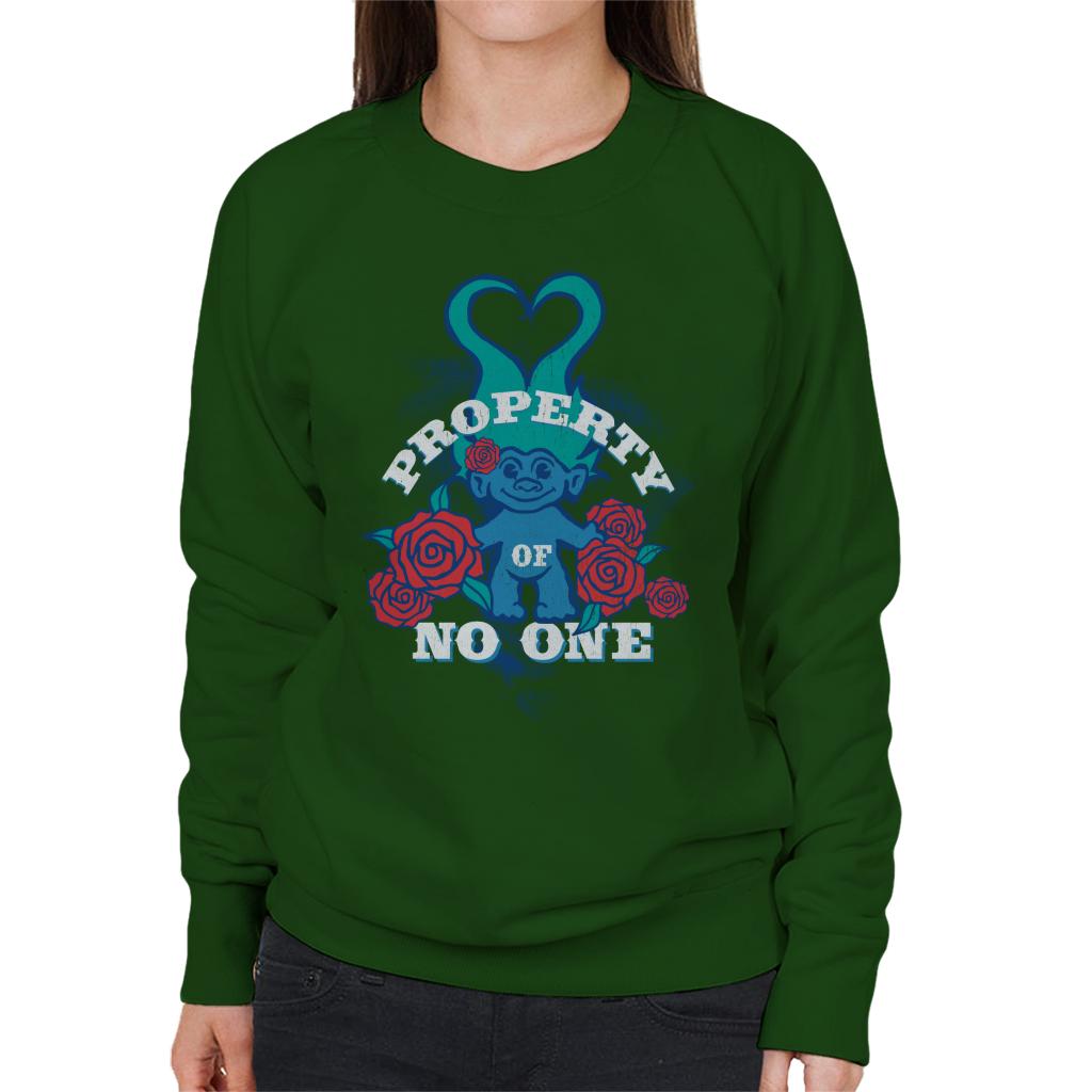Trolls Property Of No One Love Heart Women's Sweatshirt product image 4