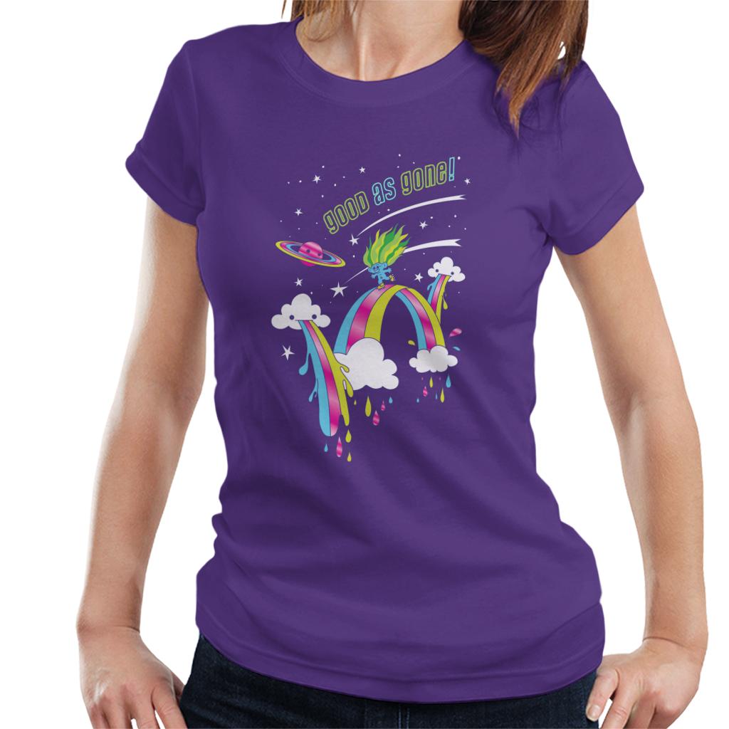 Trolls Good As Gone Rainbow Roller Skating Women's T-Shirt product image 4