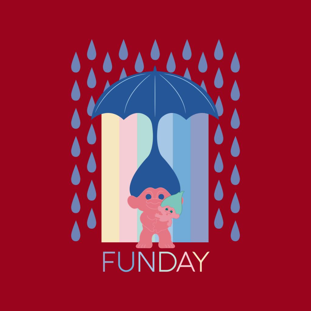 Trolls Fun Day Raining Umbrella Hair Men's T-Shirt product image 5