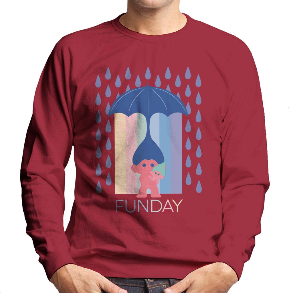 Trolls Fun Day Raining Umbrella Hair Men's Sweatshirt product image 4