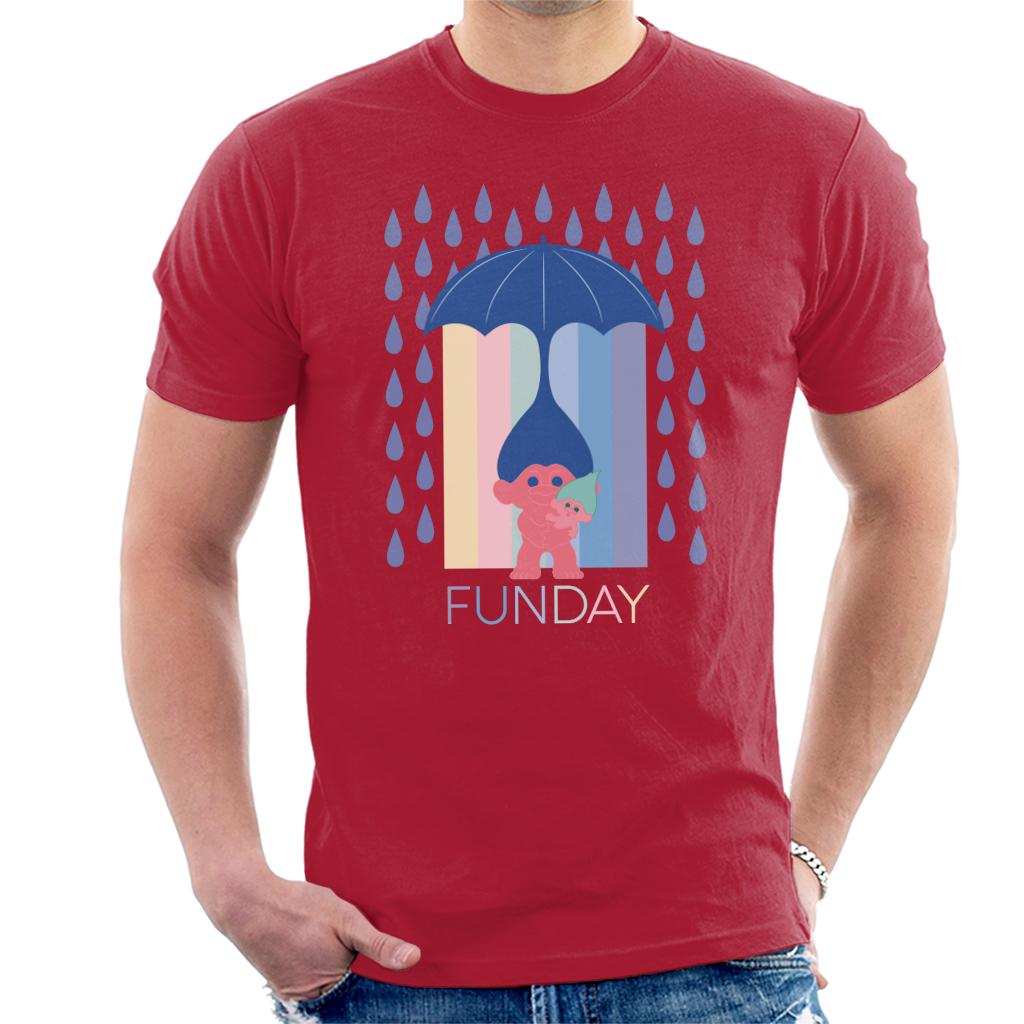 Trolls Fun Day Raining Umbrella Hair Men's T-Shirt product image 4