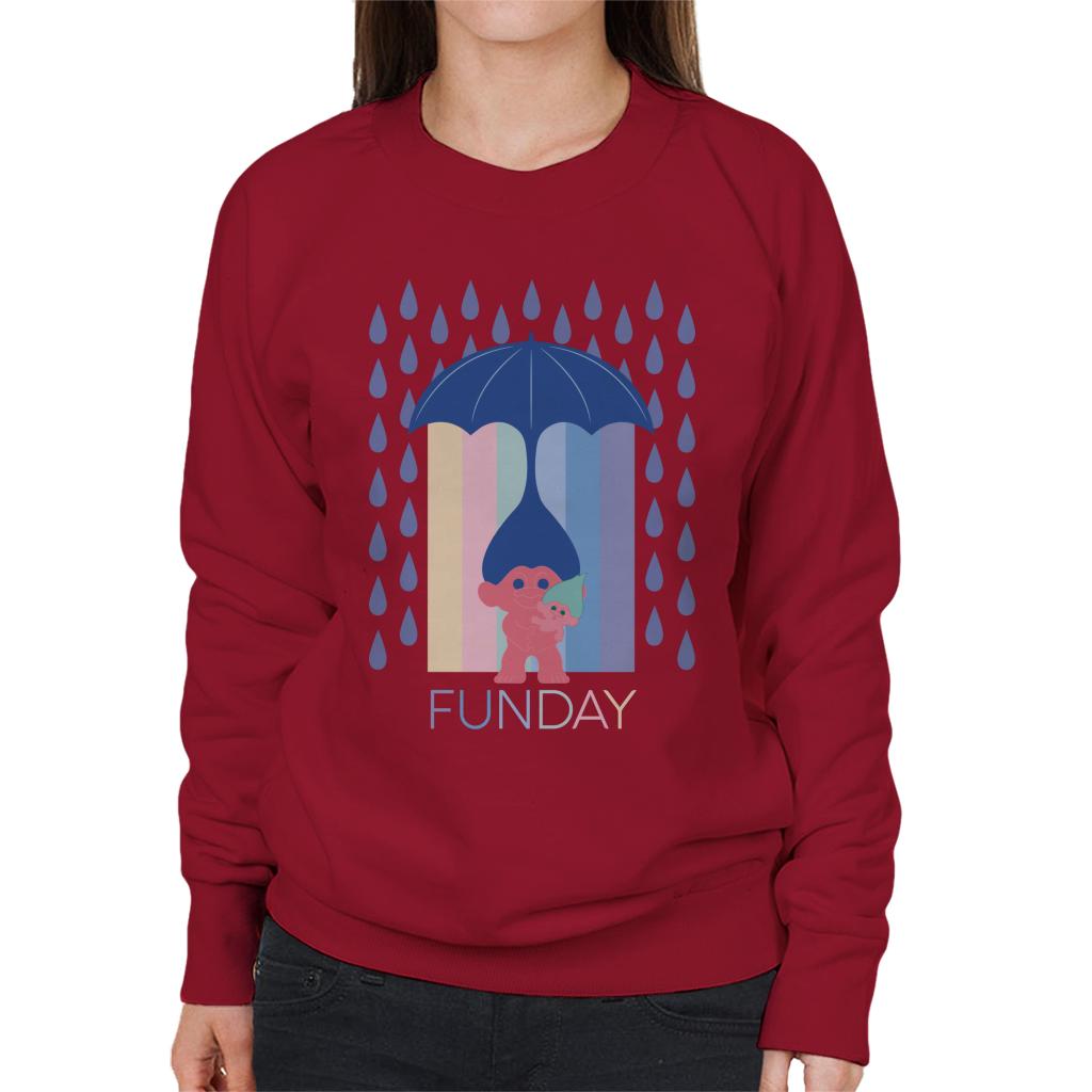 Trolls Fun Day Raining Umbrella Hair Women's Sweatshirt product image 4