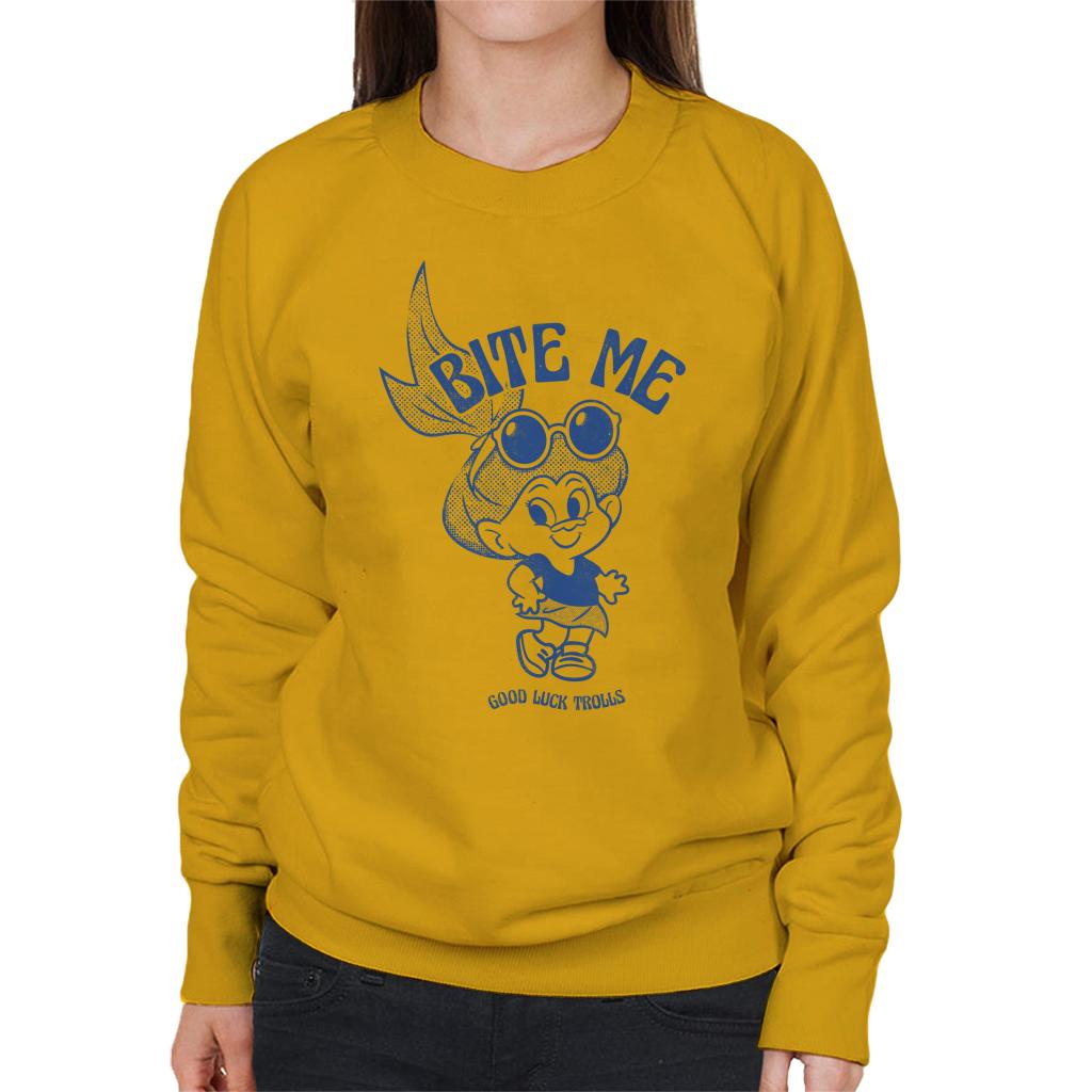 Trolls Bite Me Good Luck Women's Sweatshirt product image 4