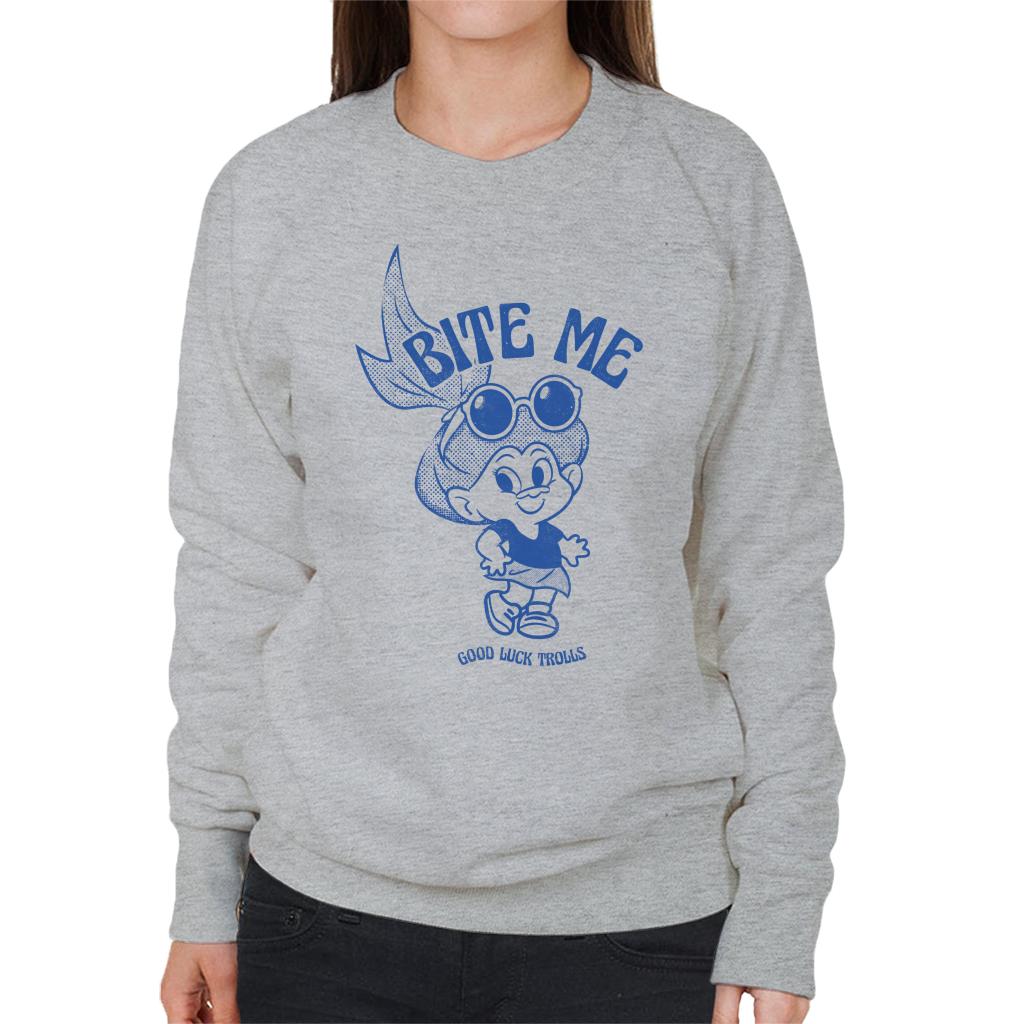 Trolls Bite Me Good Luck Women's Sweatshirt product image 1