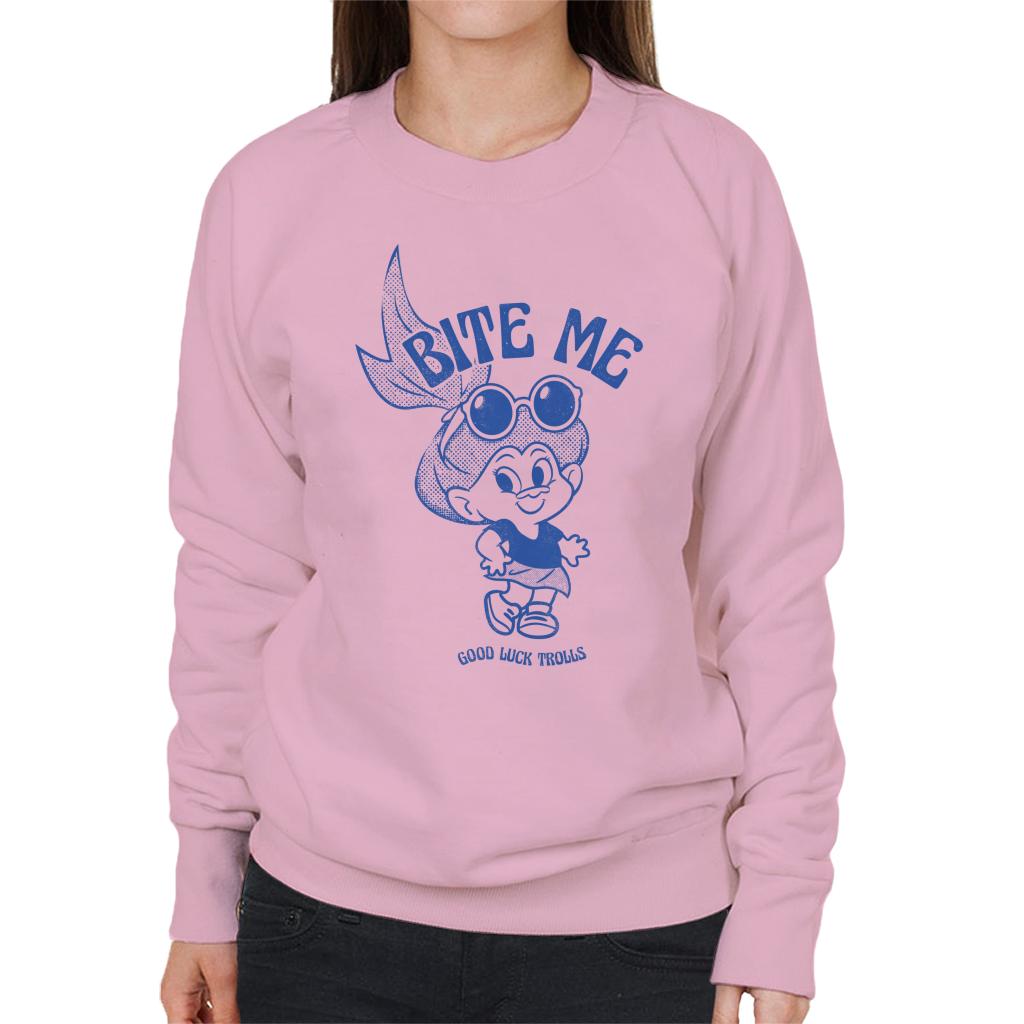 Trolls Bite Me Good Luck Women's Sweatshirt product image 6
