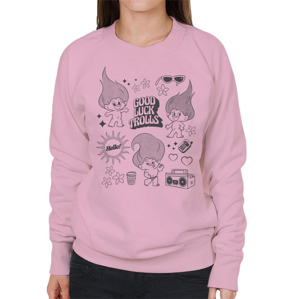 Trolls Hello Good Luck Dancing Women's Sweatshirt product image 4