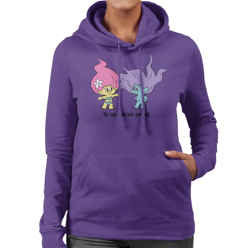 Trolls To Me You Are Perfect Women's Hooded Sweatshirt product image 6