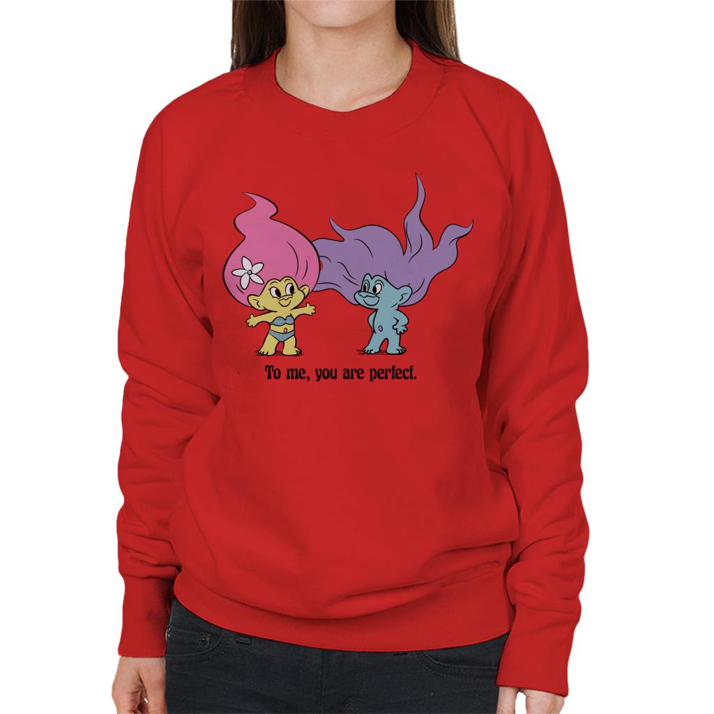 Trolls To Me You Are Perfect Women's Sweatshirt product image 4