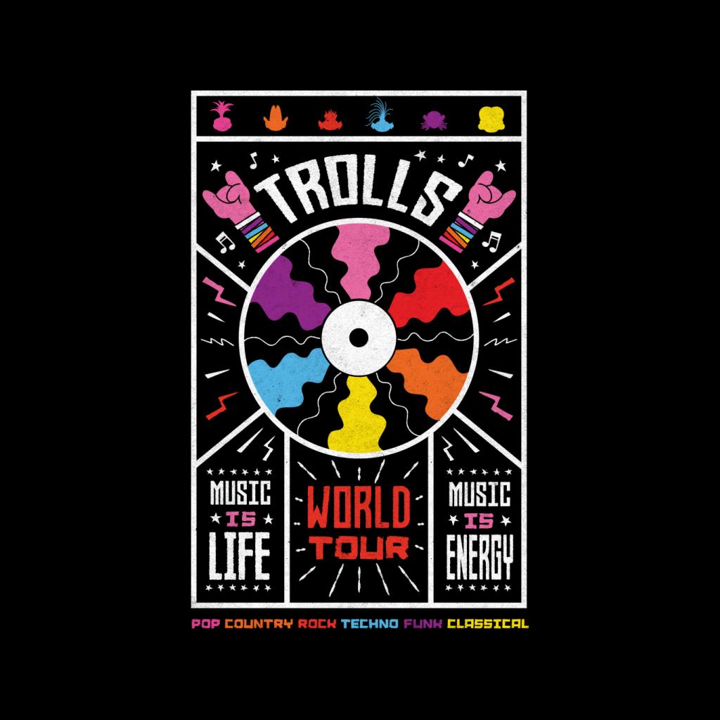 Trolls World Tour Music Is Life Is Energy Men's Sweatshirt product image 2