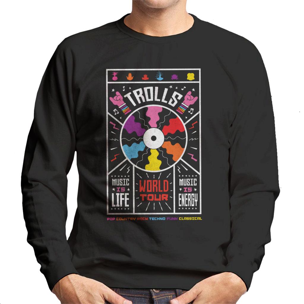 Trolls World Tour Music Is Life Is Energy Men's Sweatshirt product image 1