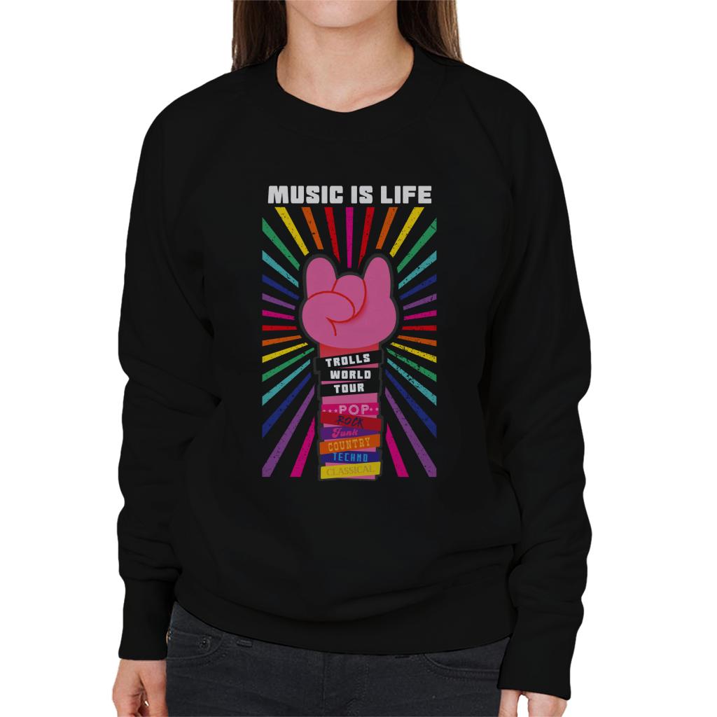 Trolls Devil Horns Women's Sweatshirt product image 1