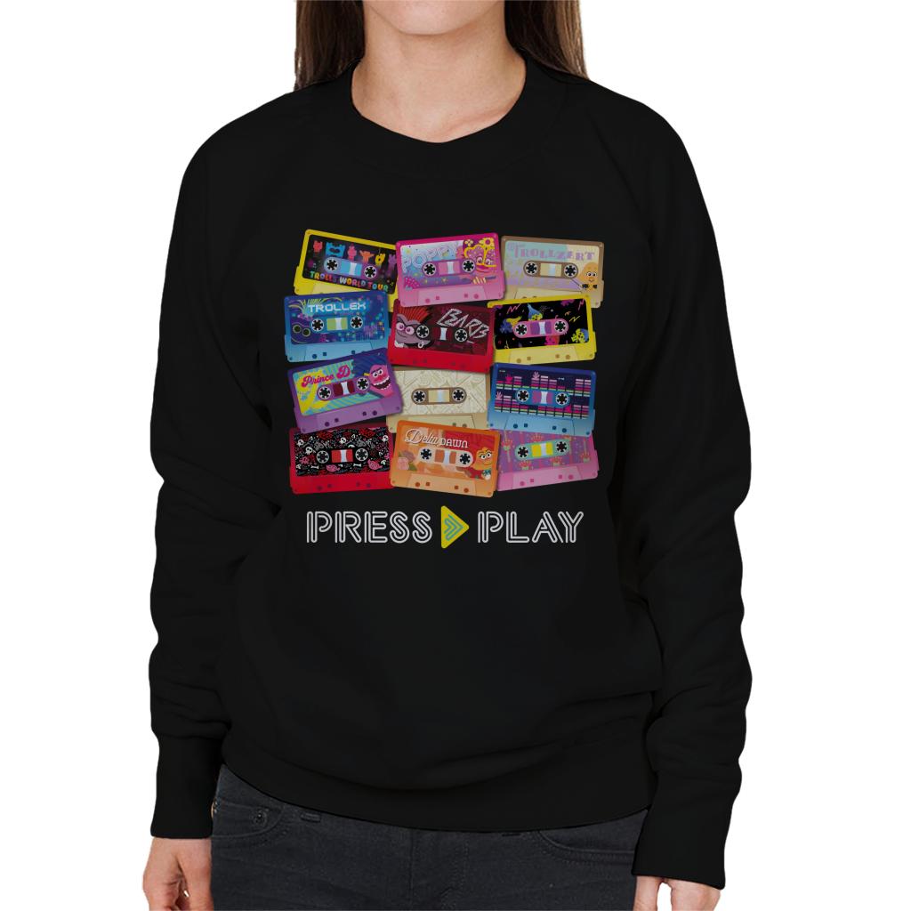 Trolls Cassette Press Play Women's Sweatshirt product image 1