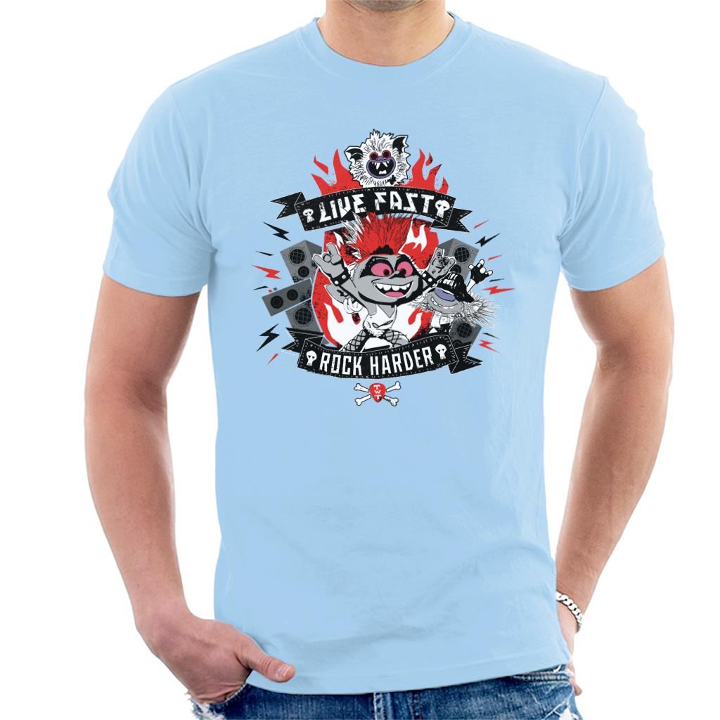 Trolls Live Fast Rock Harder Men's T-Shirt product image 4