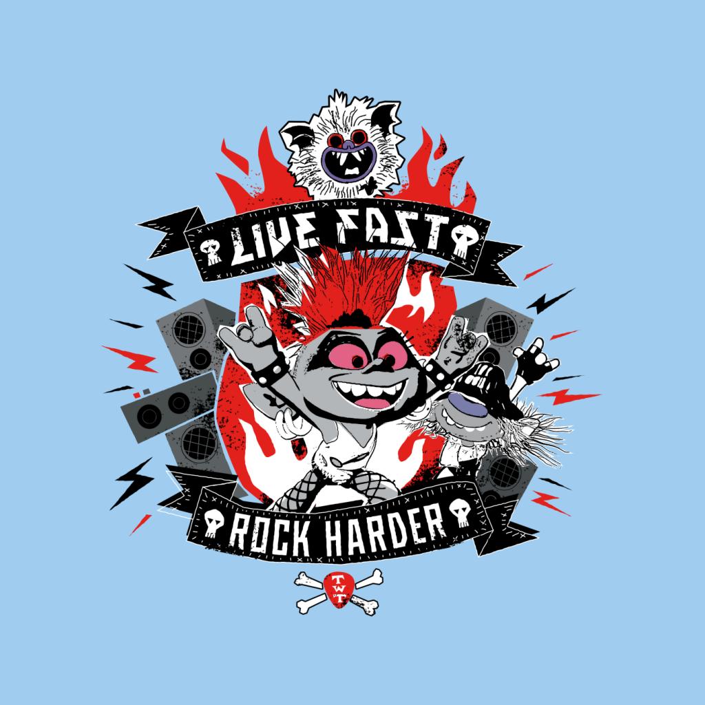 Trolls Live Fast Rock Harder Men's T-Shirt product image 5