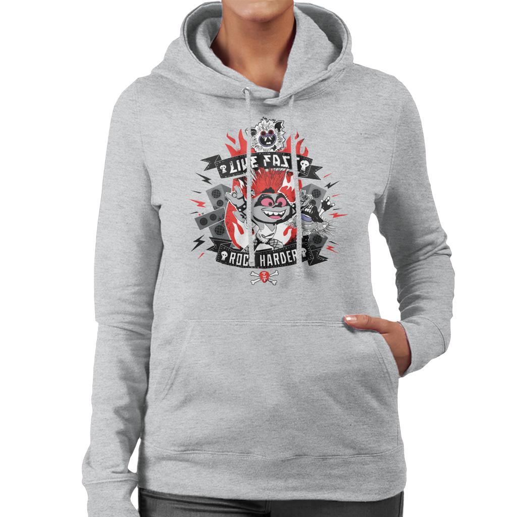 Trolls Live Fast Rock Harder Women's Hooded Sweatshirt product image 1