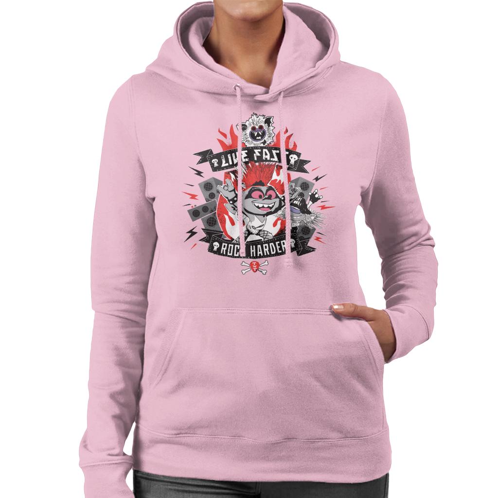 Trolls Live Fast Rock Harder Women's Hooded Sweatshirt product image 6