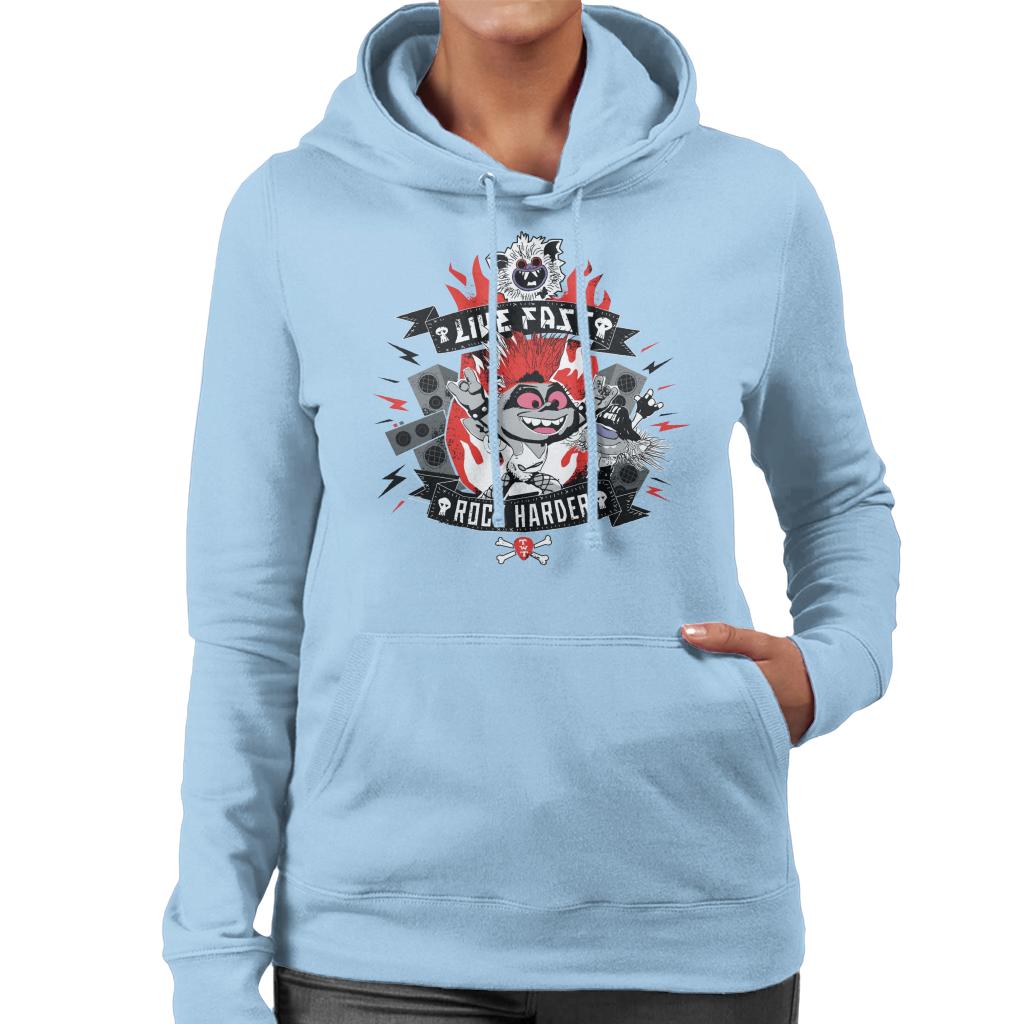 Trolls Live Fast Rock Harder Women's Hooded Sweatshirt product image 4