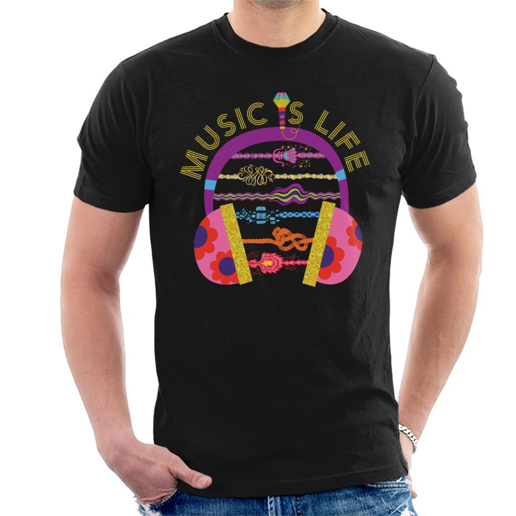 Trolls Headphone Music Is Life Men's T-Shirt product image 1