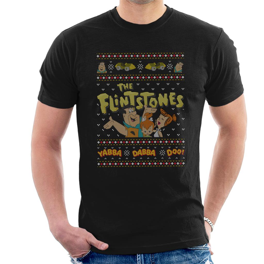 The Flintstones Christmas Yabba Dabba Doo Men's T-Shirt product image 1