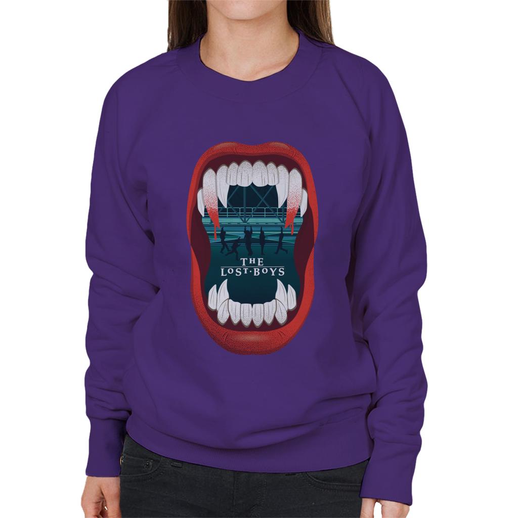 The Lost Boys Fangs Silhouette Women's Sweatshirt product image 4