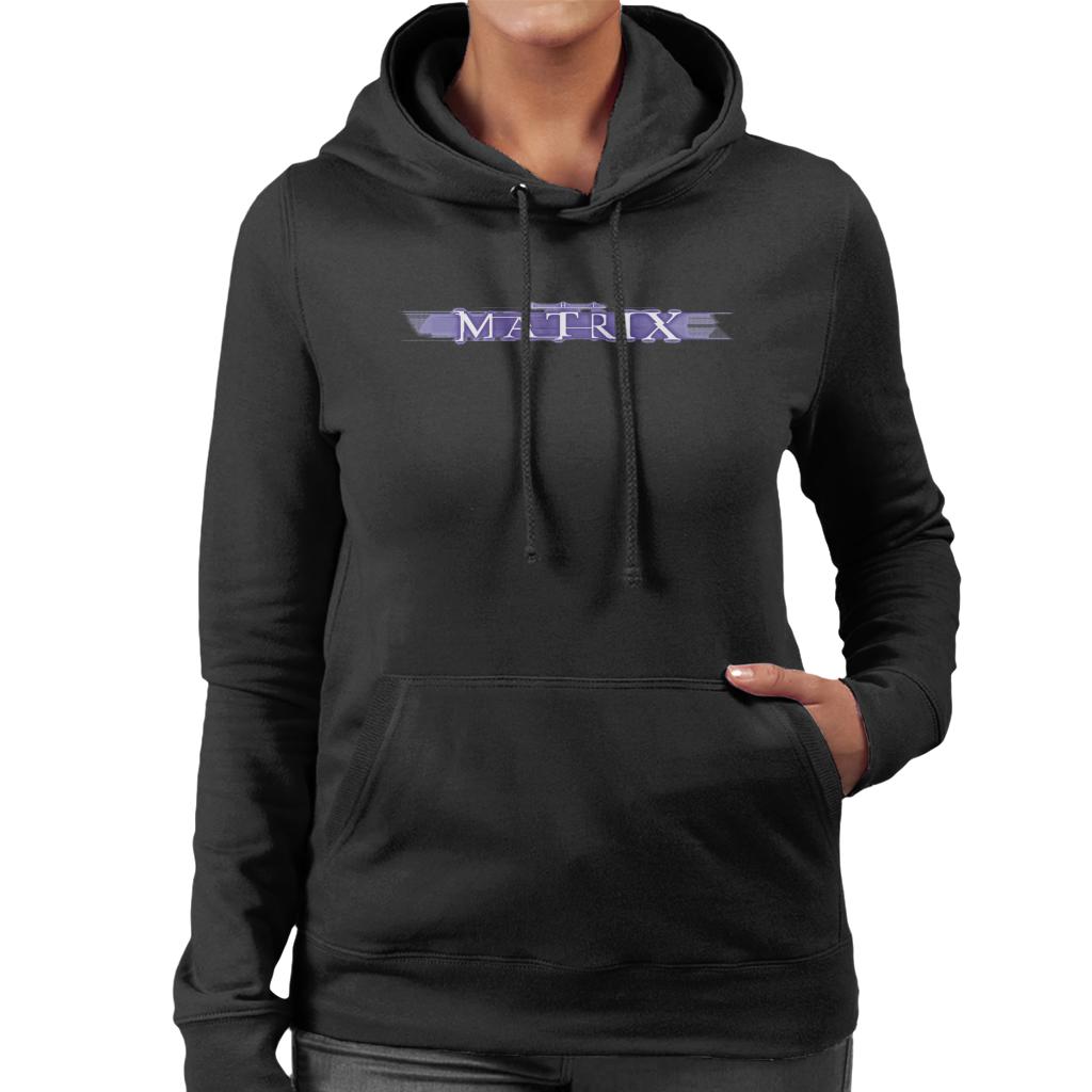 The Matrix Purple Logo Women's Hooded Sweatshirt product image 1