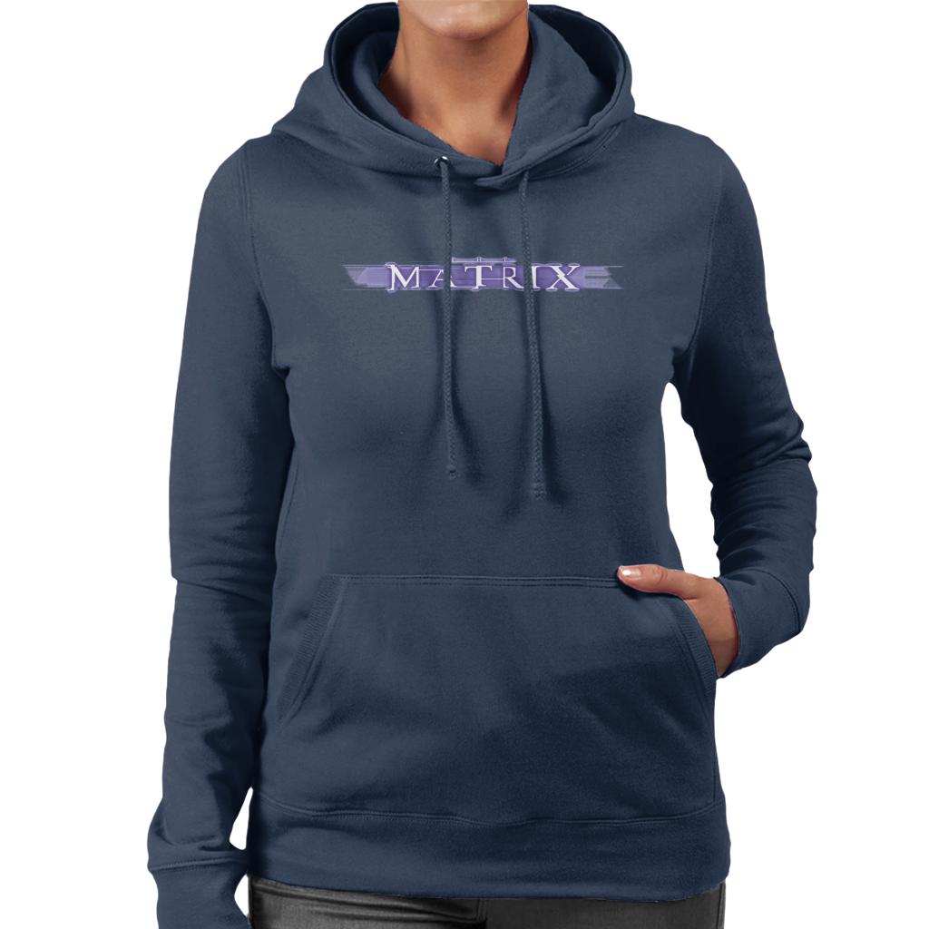 The Matrix Purple Logo Women's Hooded Sweatshirt product image 4