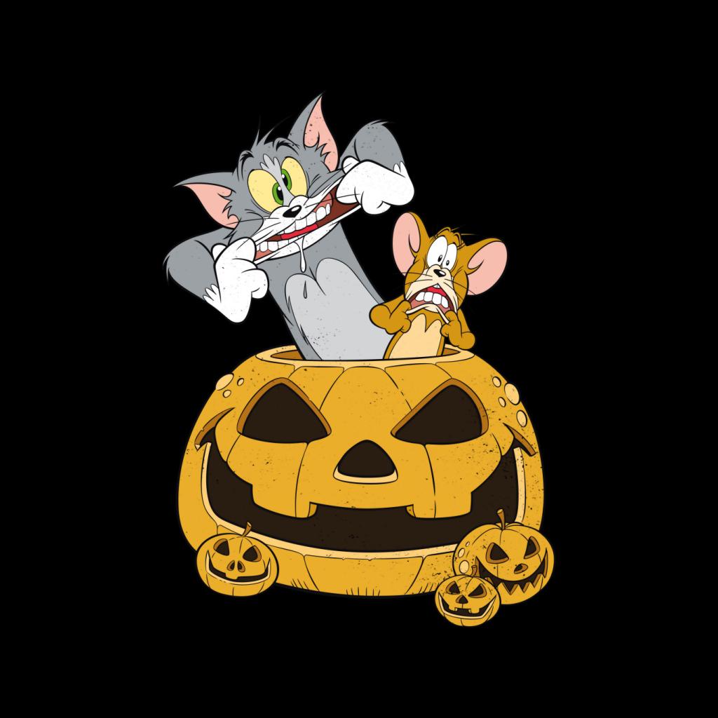 Tom and Jerry Halloween Pumpkin Face Men's T-Shirt product image 2
