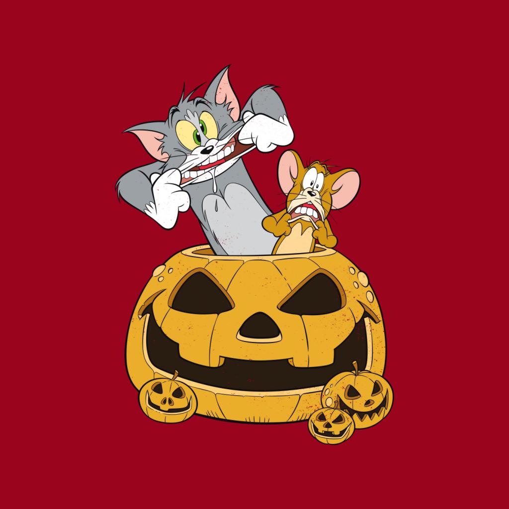 Tom and Jerry Halloween Pumpkin Face Men's T-Shirt product image 5