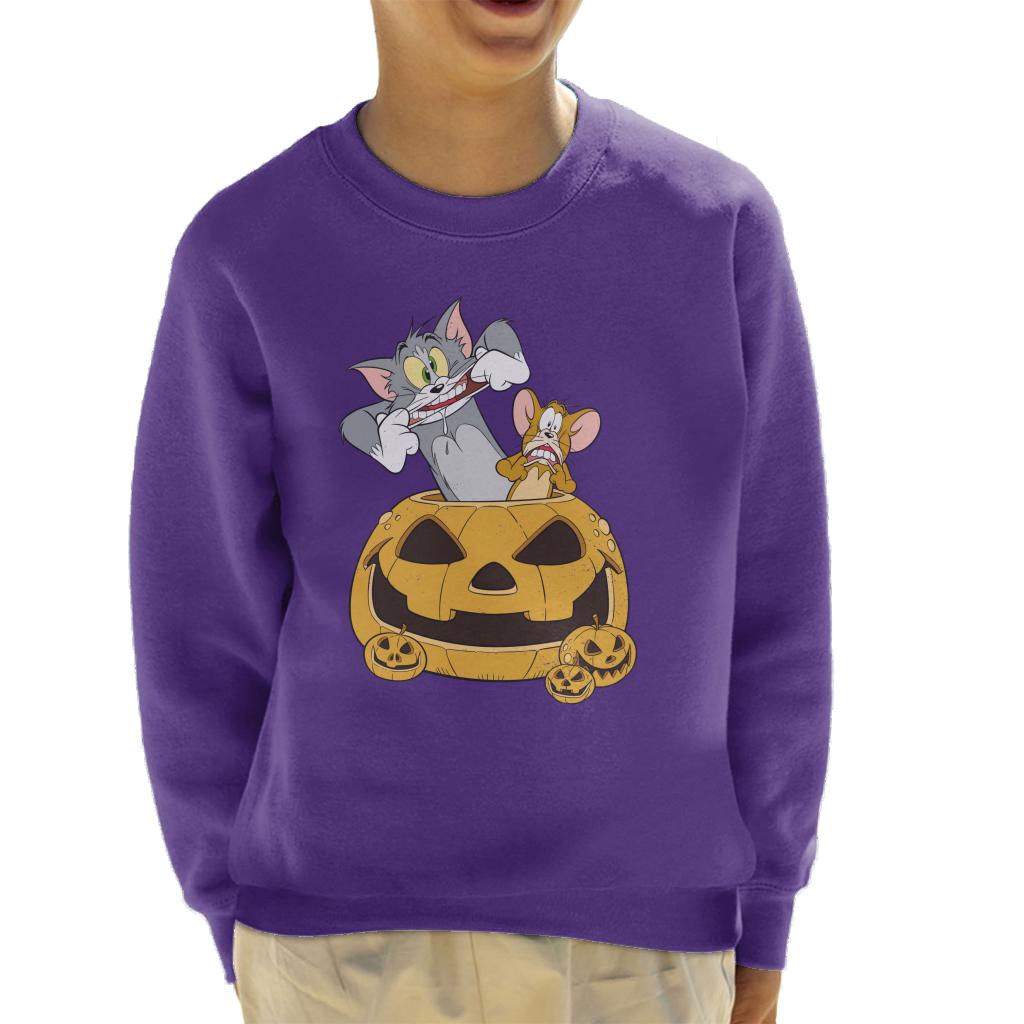 Tom and Jerry Halloween Pumpkin Face Kid's Sweatshirt product image 4