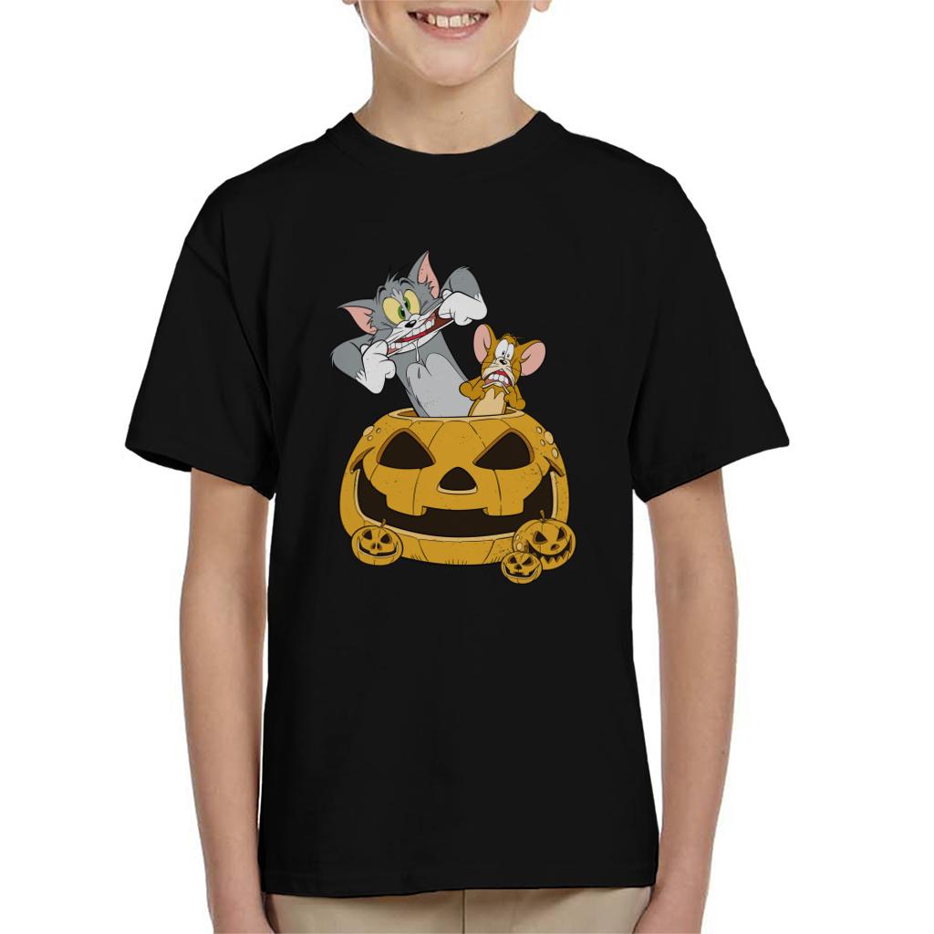 Tom and Jerry Halloween Pumpkin Face Kid's T-Shirt product image 1