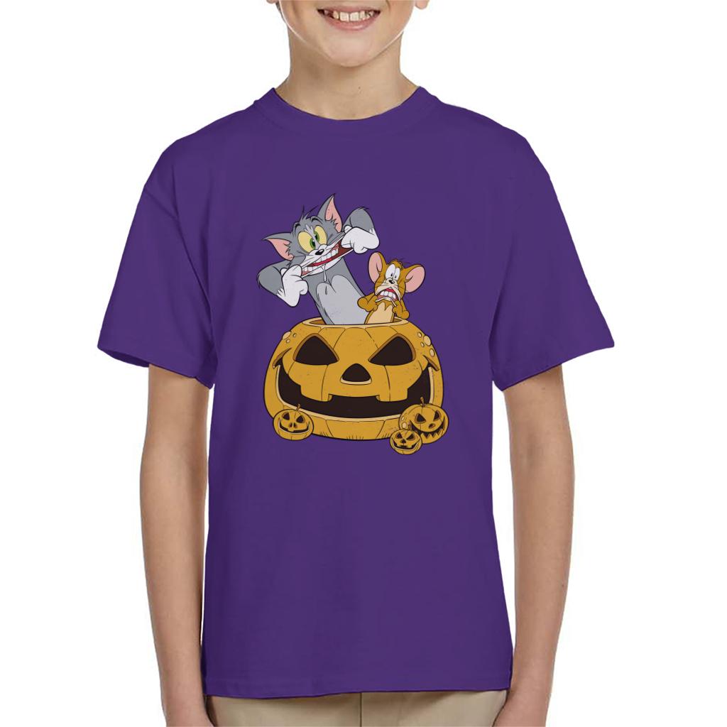 Tom and Jerry Halloween Pumpkin Face Kid's T-Shirt product image 4