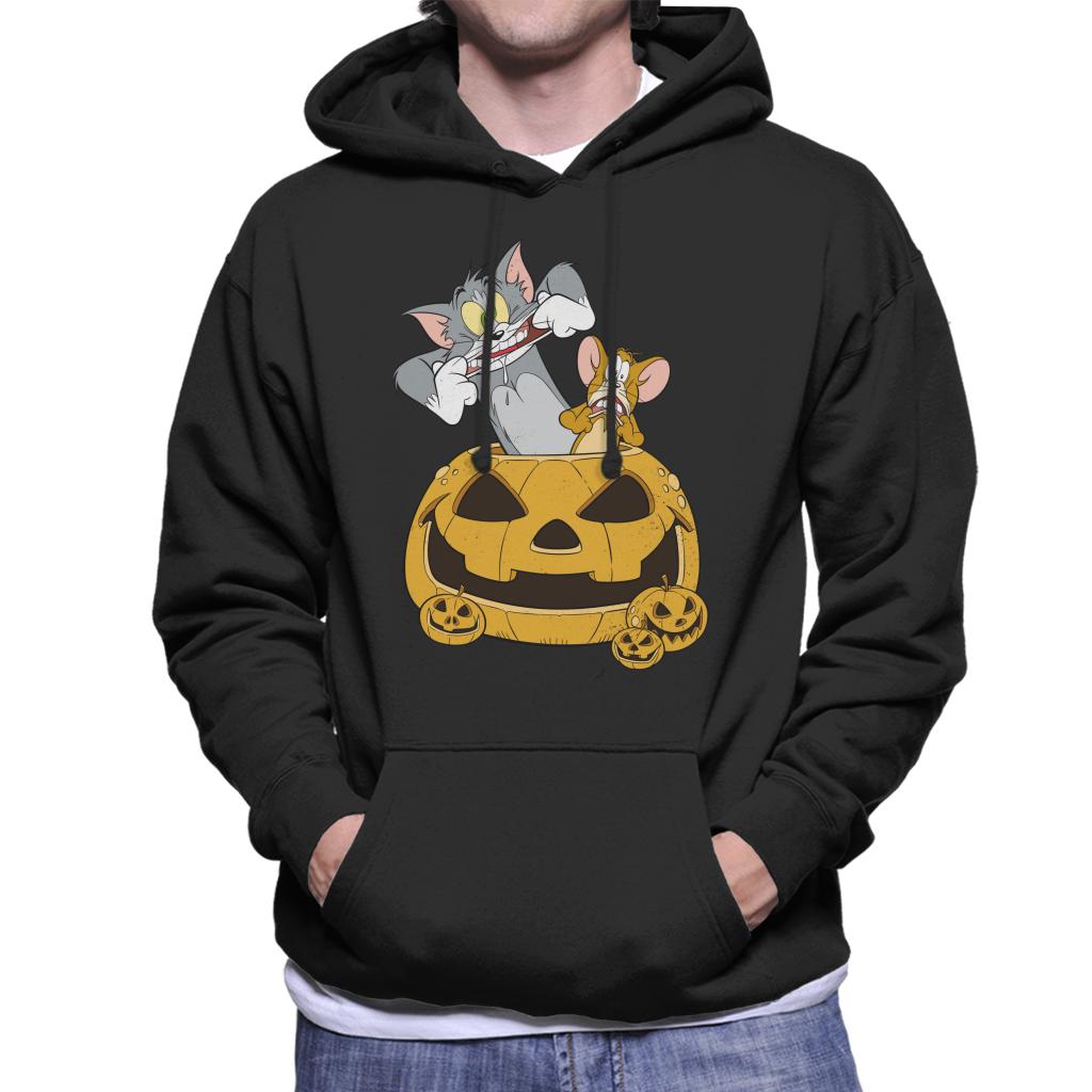 Tom and Jerry Halloween Pumpkin Face Men's Hooded Sweatshirt product image 1