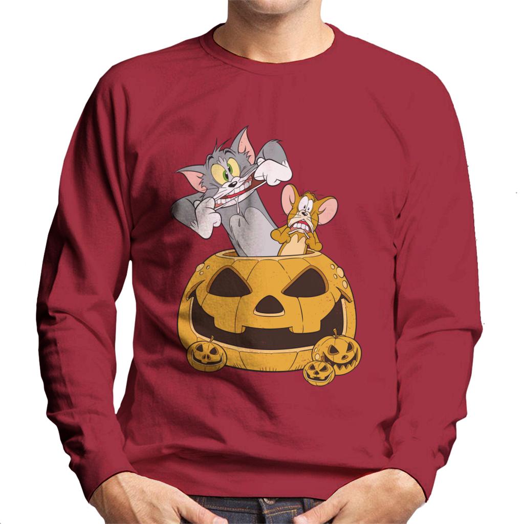 Tom and Jerry Halloween Pumpkin Face Men's Sweatshirt product image 4
