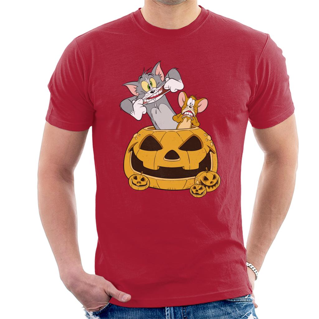 Tom and Jerry Halloween Pumpkin Face Men's T-Shirt product image 4
