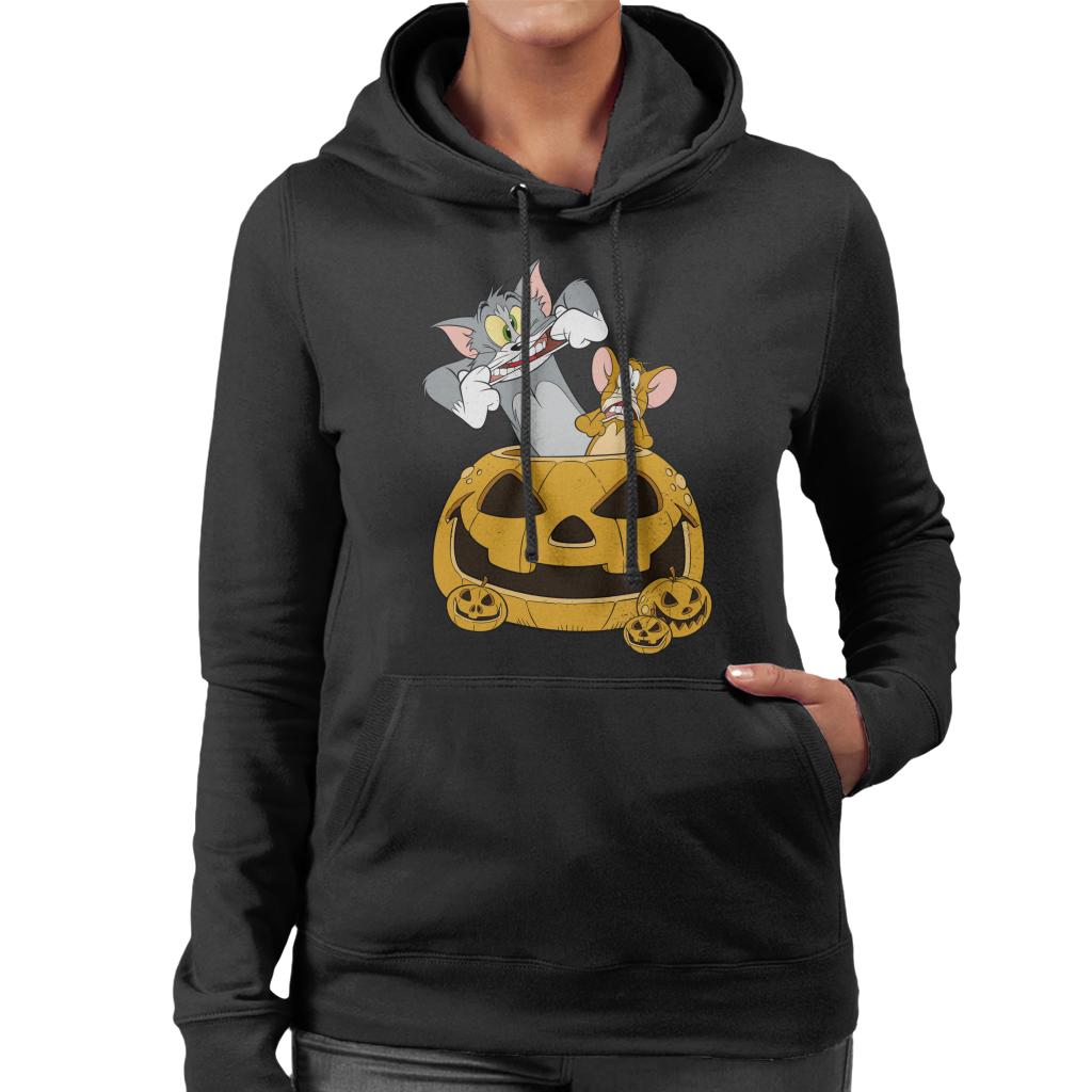 Tom and Jerry Halloween Pumpkin Face Women's Hooded product image 1