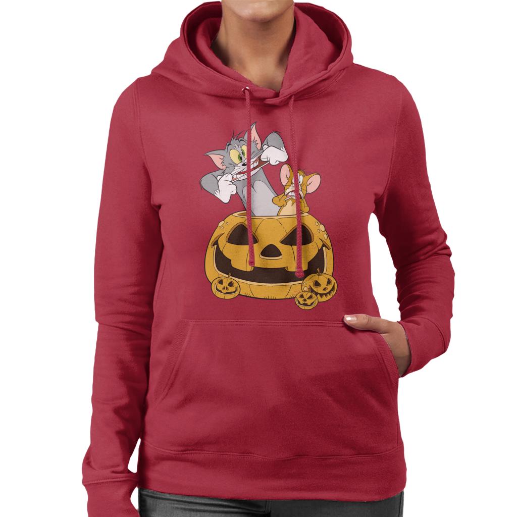 Tom and Jerry Halloween Pumpkin Face Women's Hooded product image 4