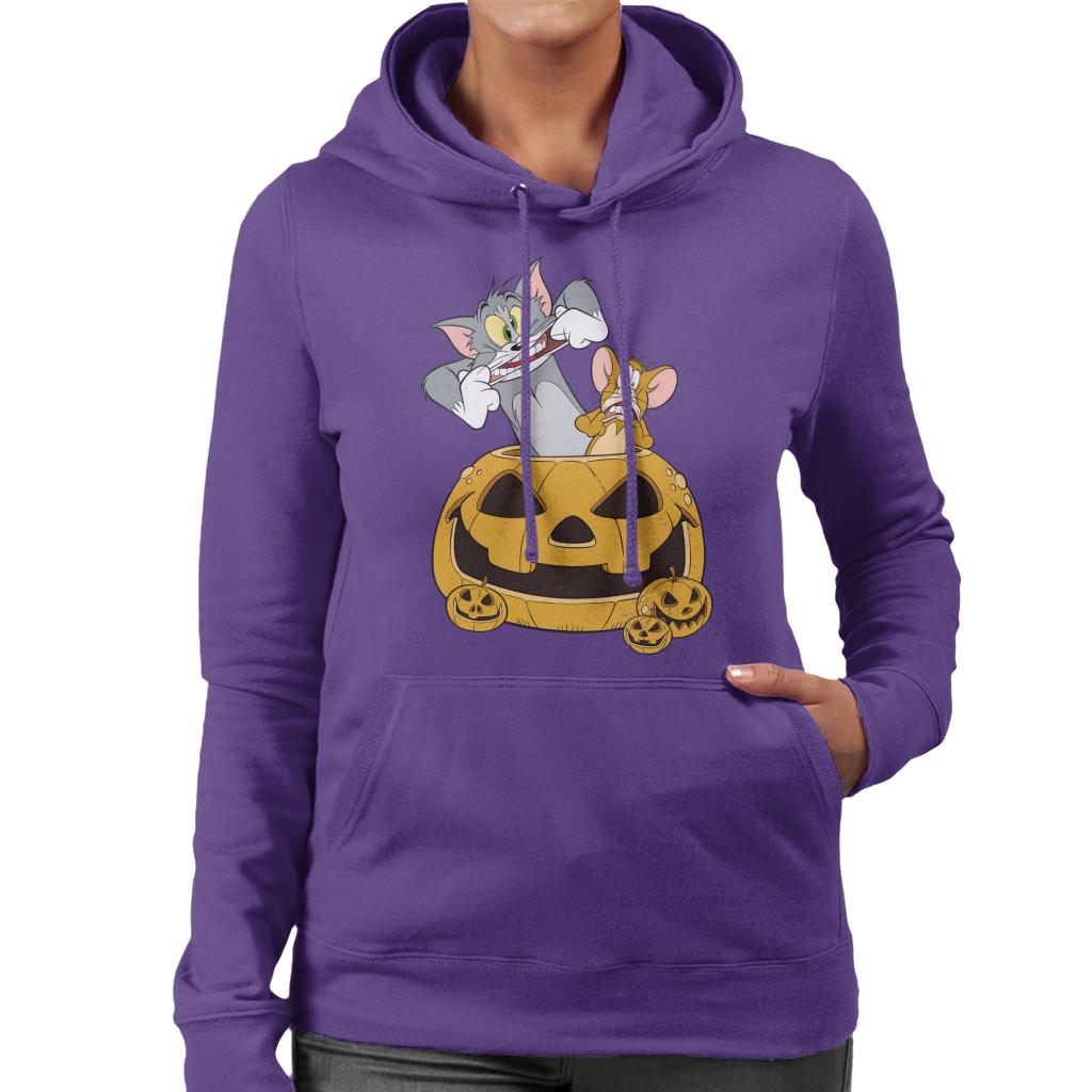 Tom and Jerry Halloween Pumpkin Face Women's Hooded product image 6