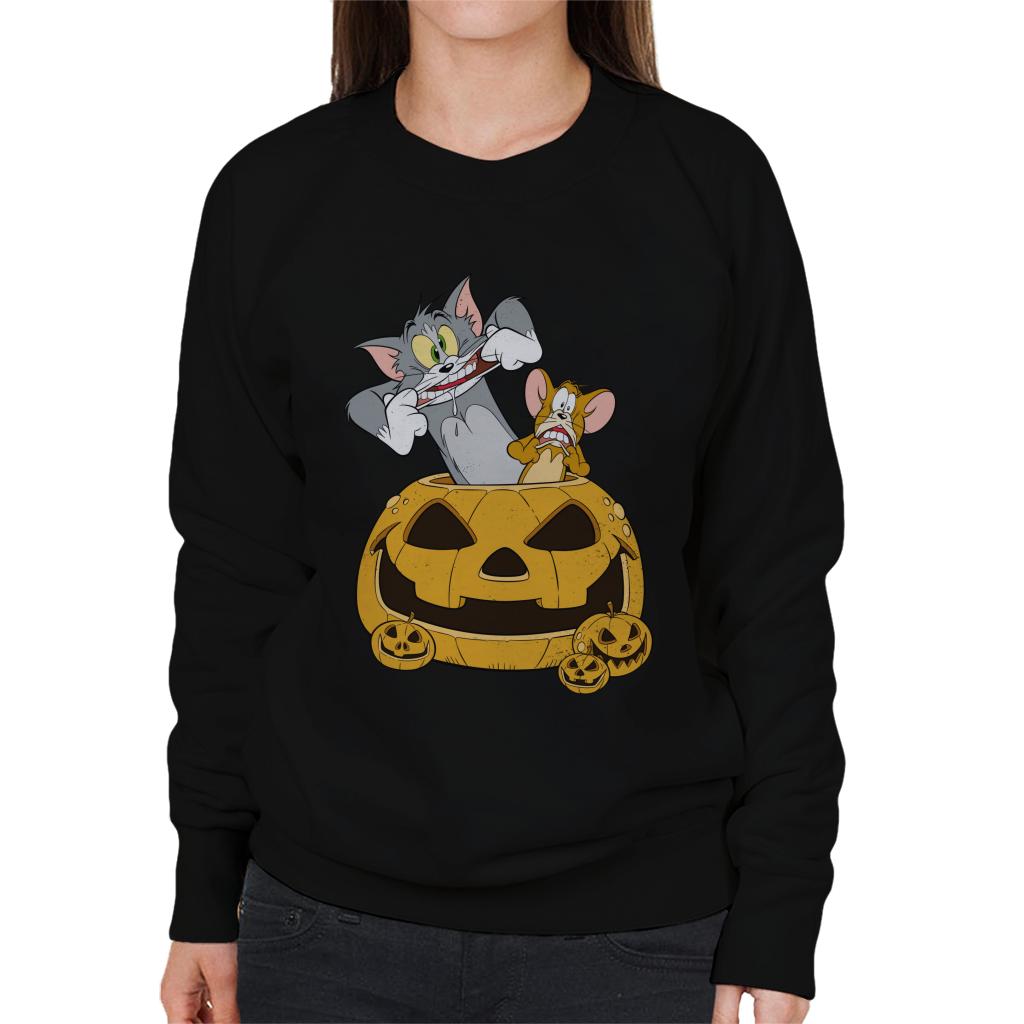 Tom and Jerry Halloween Pumpkin Face Women's Sweatshirt product image 1