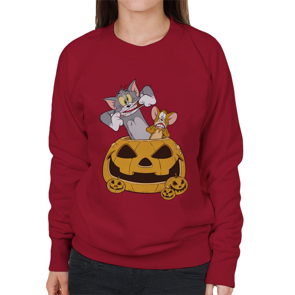 Tom and Jerry Halloween Pumpkin Face Women's Sweatshirt product image 4