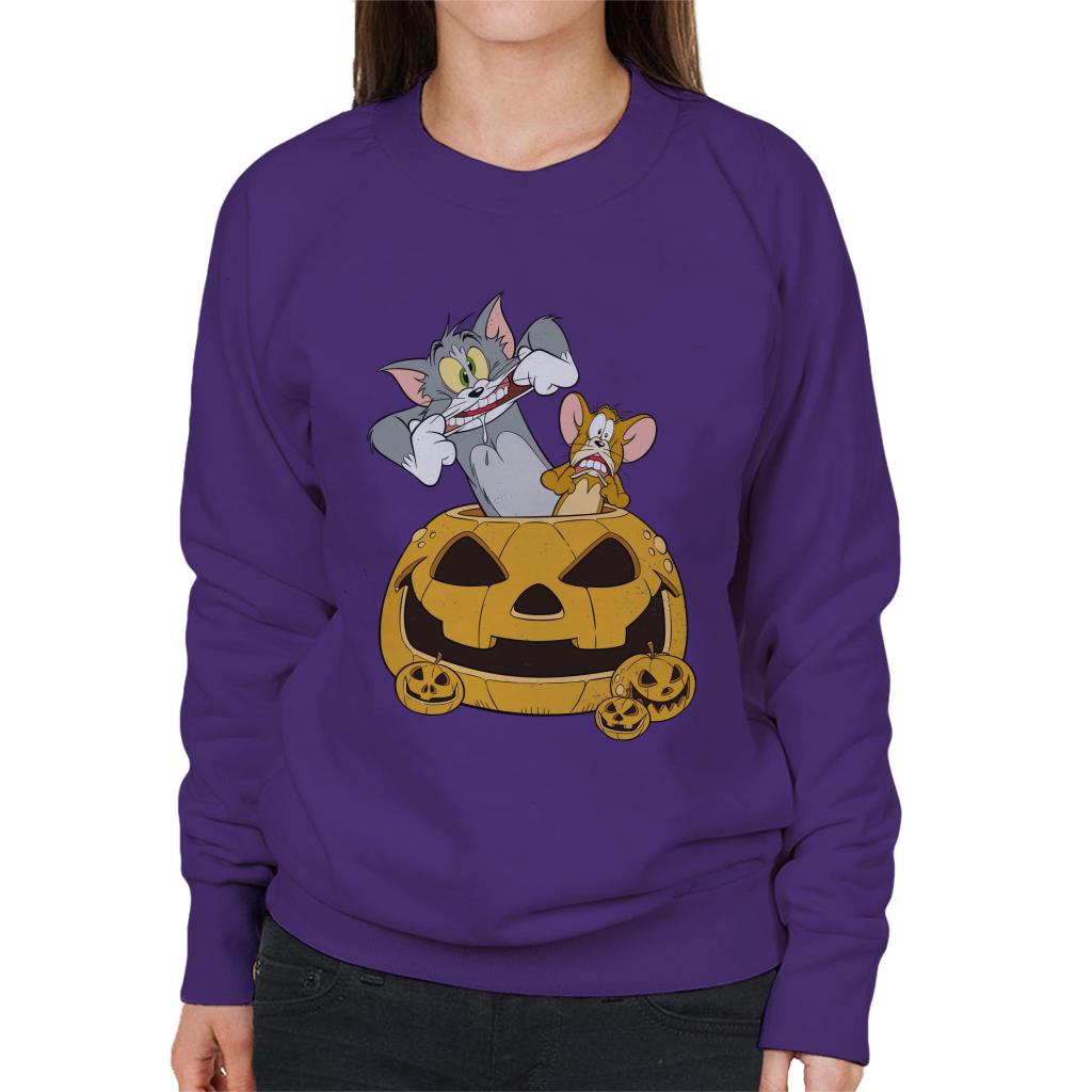 Tom and Jerry Halloween Pumpkin Face Women's Sweatshirt product image 6