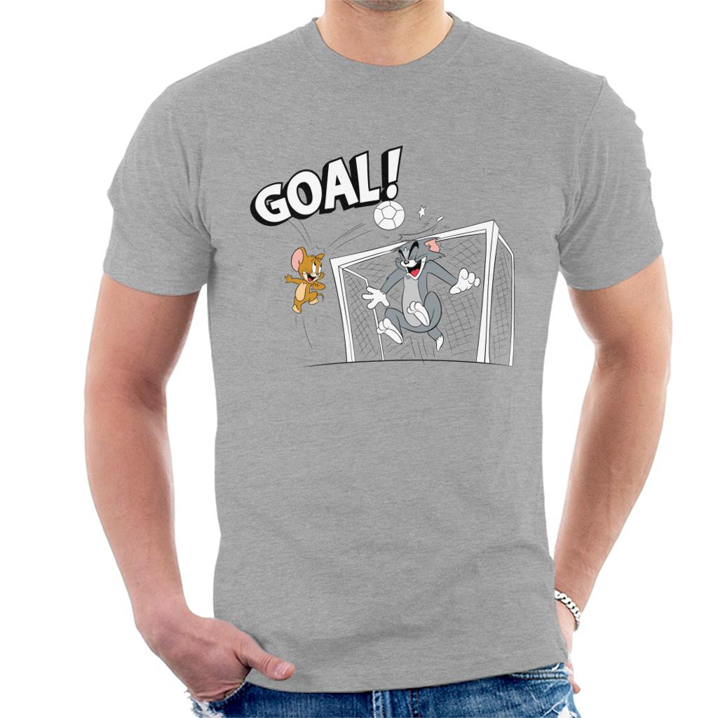 Tom and Jerry Football Back Of The Net Men's T-Shirt product image 1