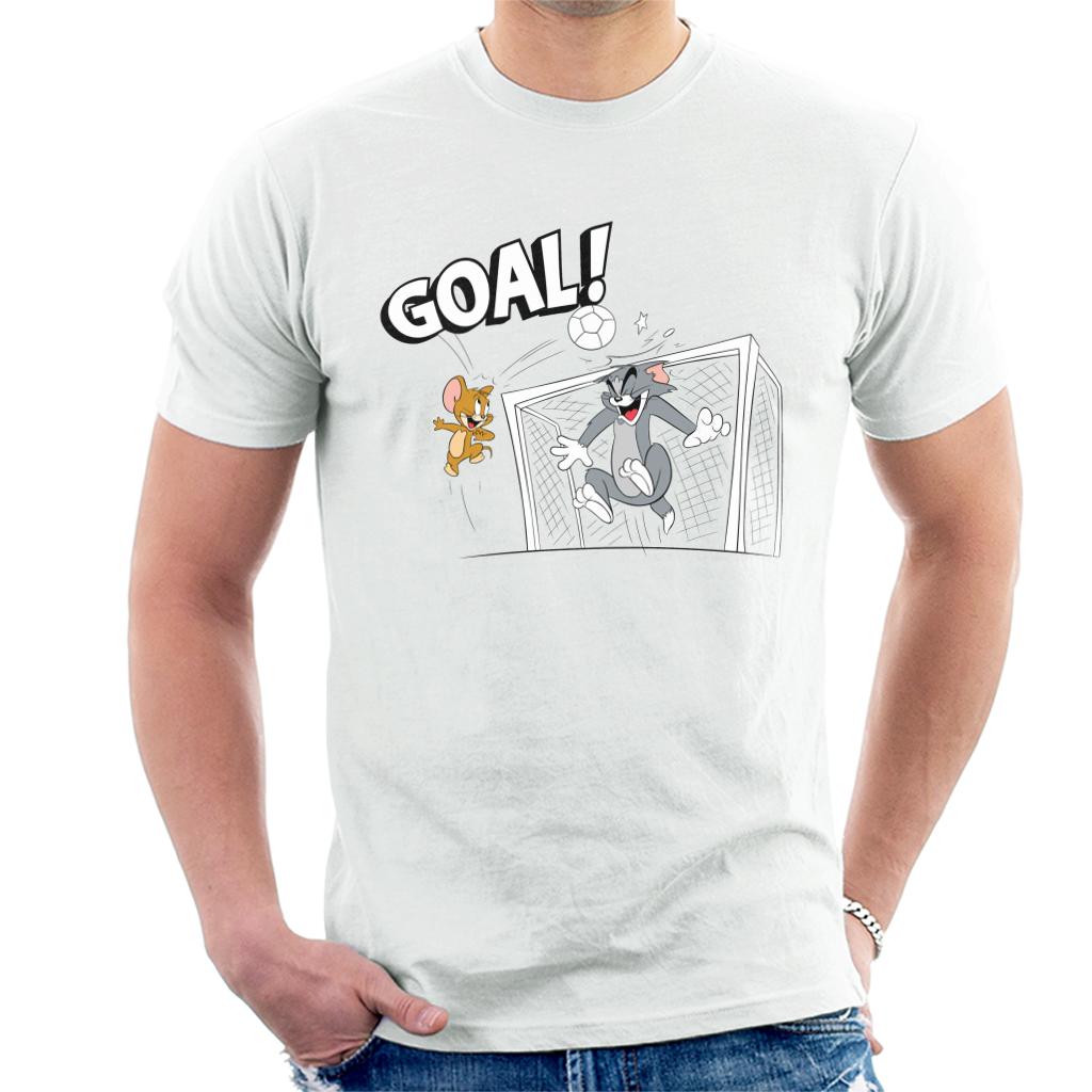 Tom and Jerry Football Back Of The Net Men's T-Shirt product image 4