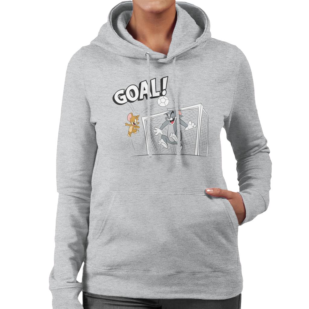 Tom and Jerry Football Back Of The Net Women's Hooded product image 1