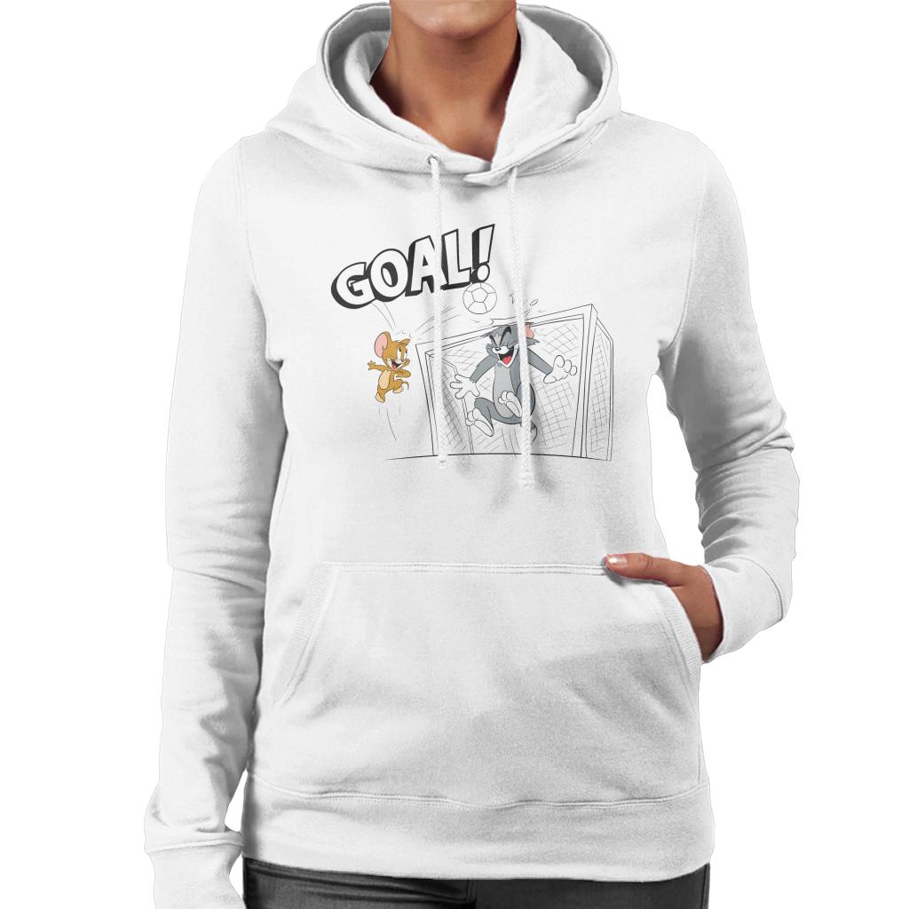 Tom and Jerry Football Back Of The Net Women's Hooded product image 4